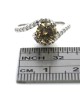 Cognac Colored Round Brilliant Cut Diamond Solitaire Ring in 14KW